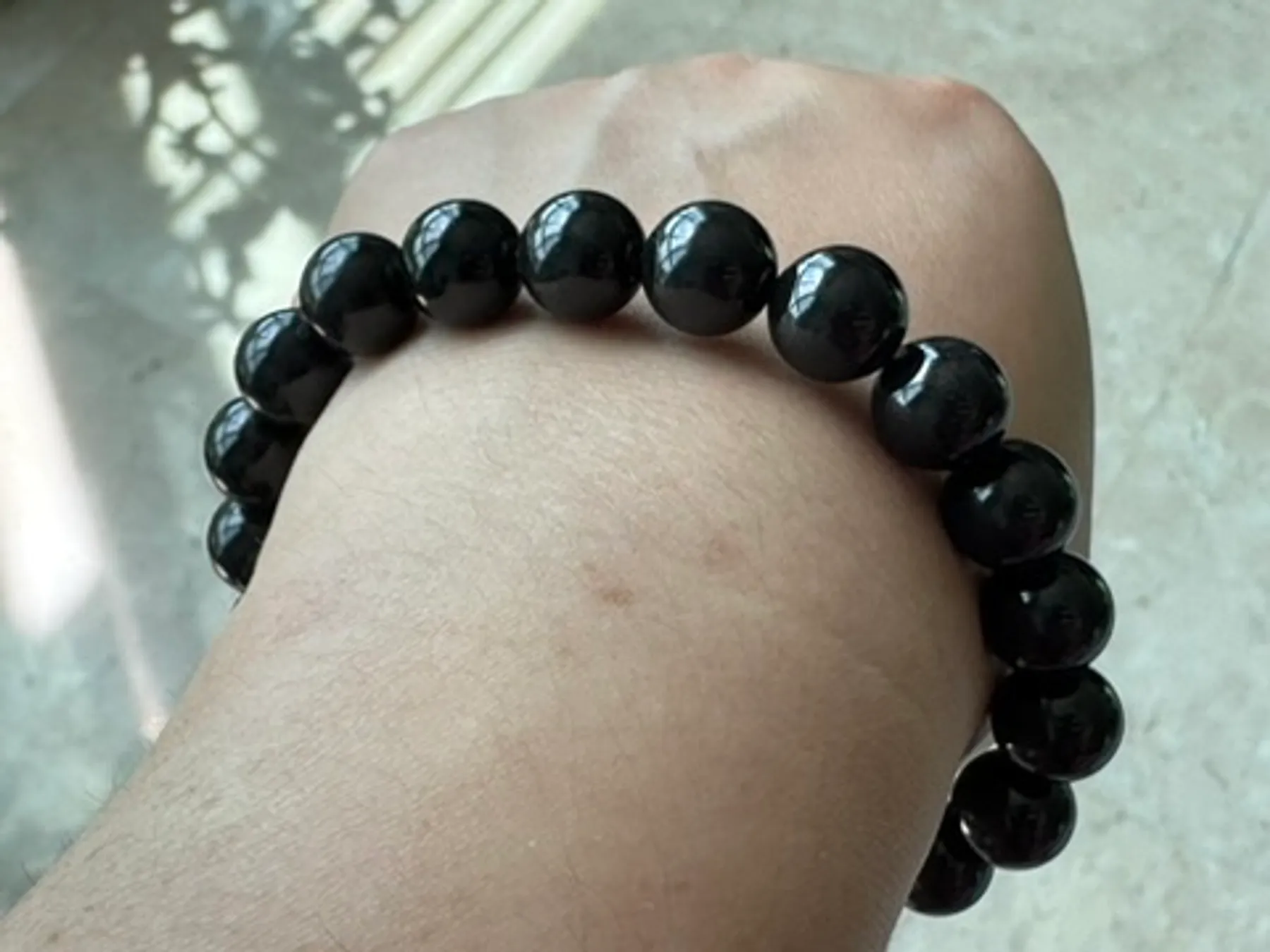 Natural Wuji Jade Bracelet | 9.7 mm